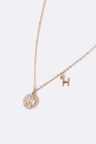 H Pendant Necklace
