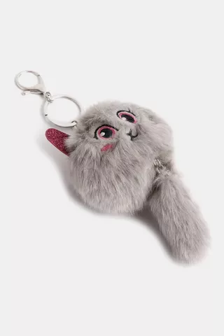 Fluffy Cat Keyring
