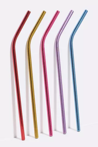 5 Pack Stainless Steel Straws