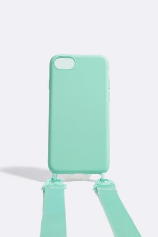 Mint Phone Cover With Strap