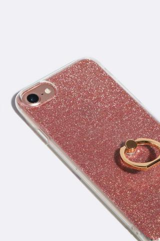 Glitter Phone Cover With Grip - Iphone