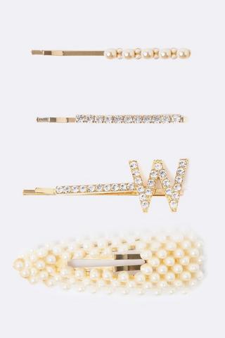 Hair Clip Set - W