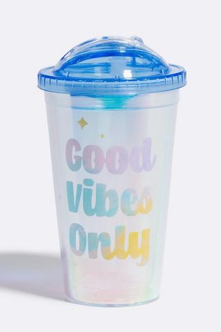 Cup Bottle With Straw