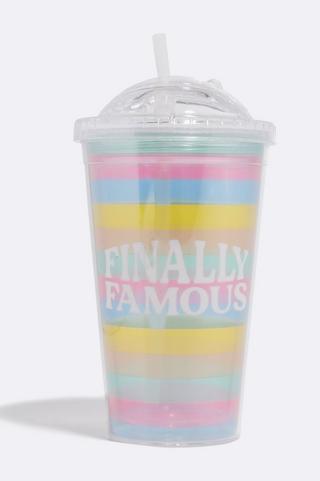 Cup Bottle With Straw