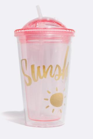 Cup Bottle With Straw