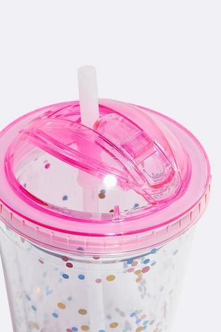 Cup Bottle With Straw