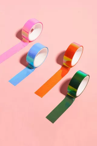 4 Pack Washi Tape - Holographic