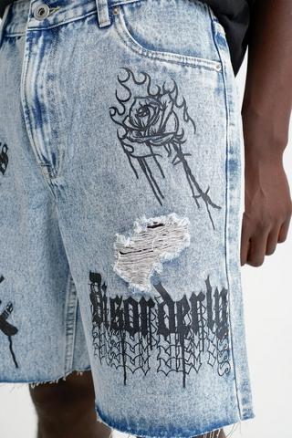 Denim Bermuda Shorts