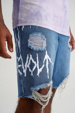 Denim Bermuda Shorts