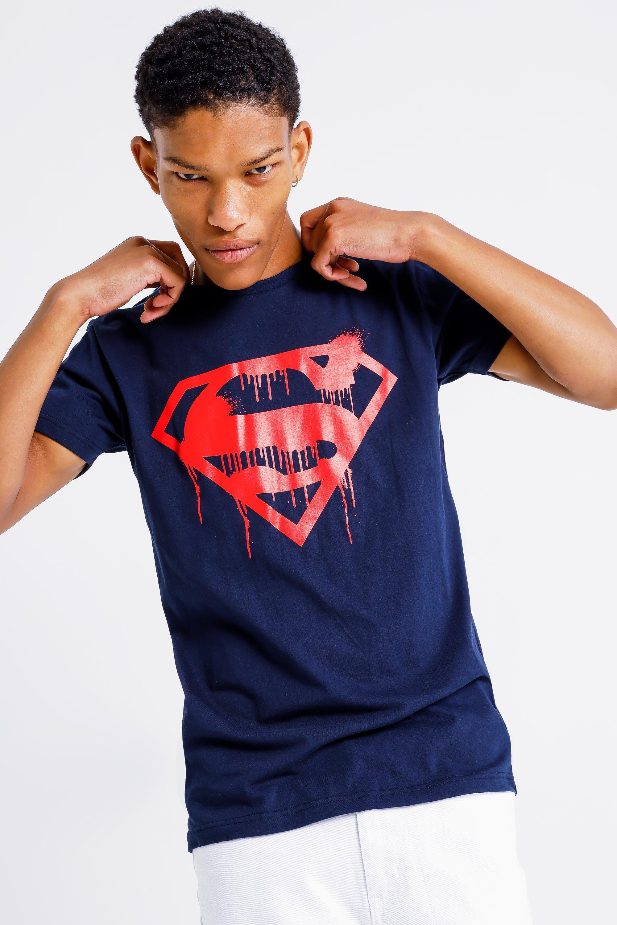 Superman Logo Jersey Baby Tee