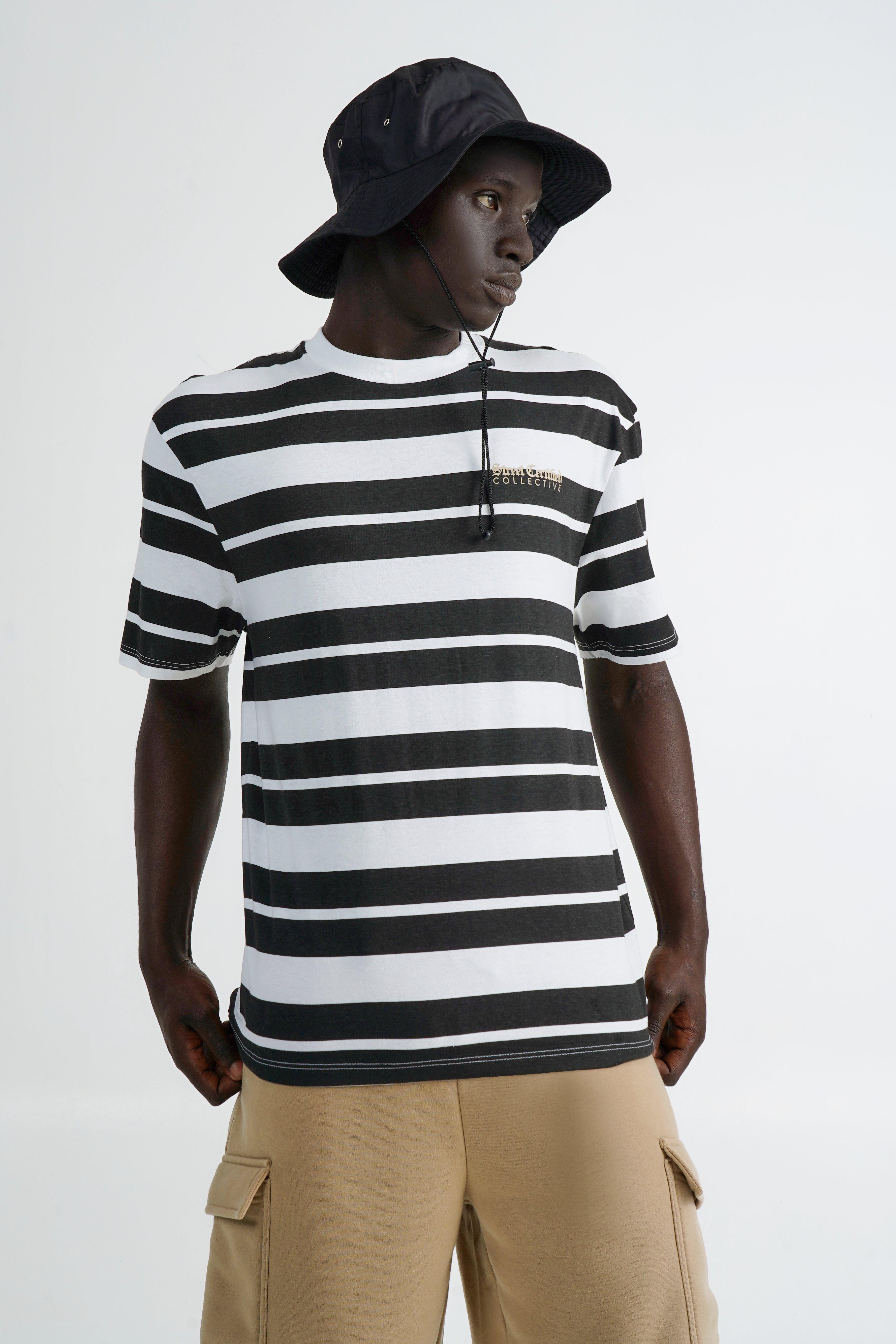 Striped t outlet shirt and shorts