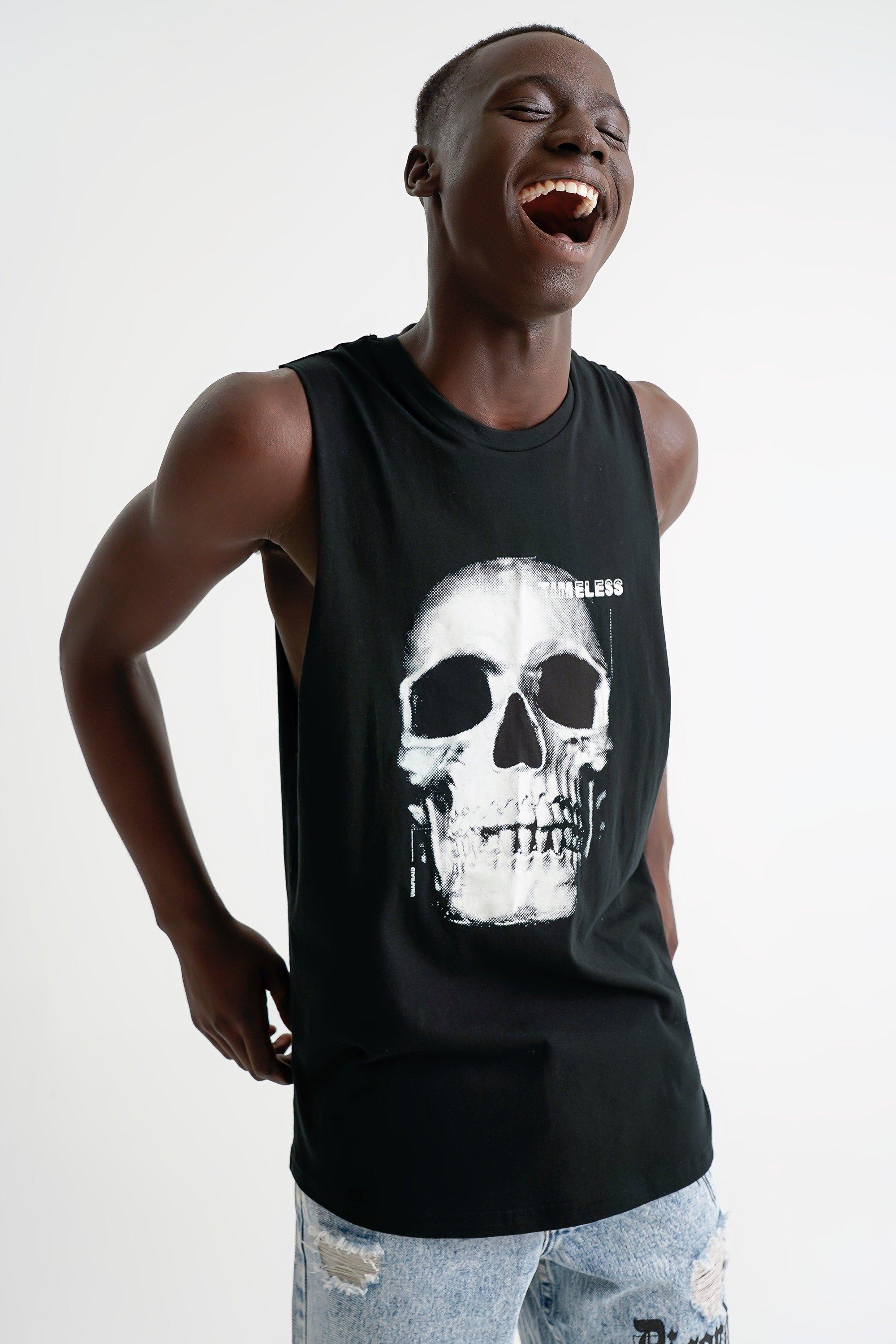 Skull Graphic Vest