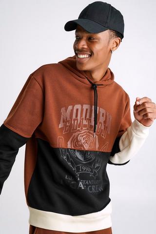 Colour Block Hoodie