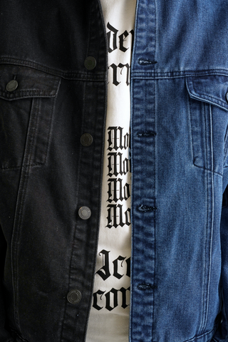 Colour Block Denim Jacket