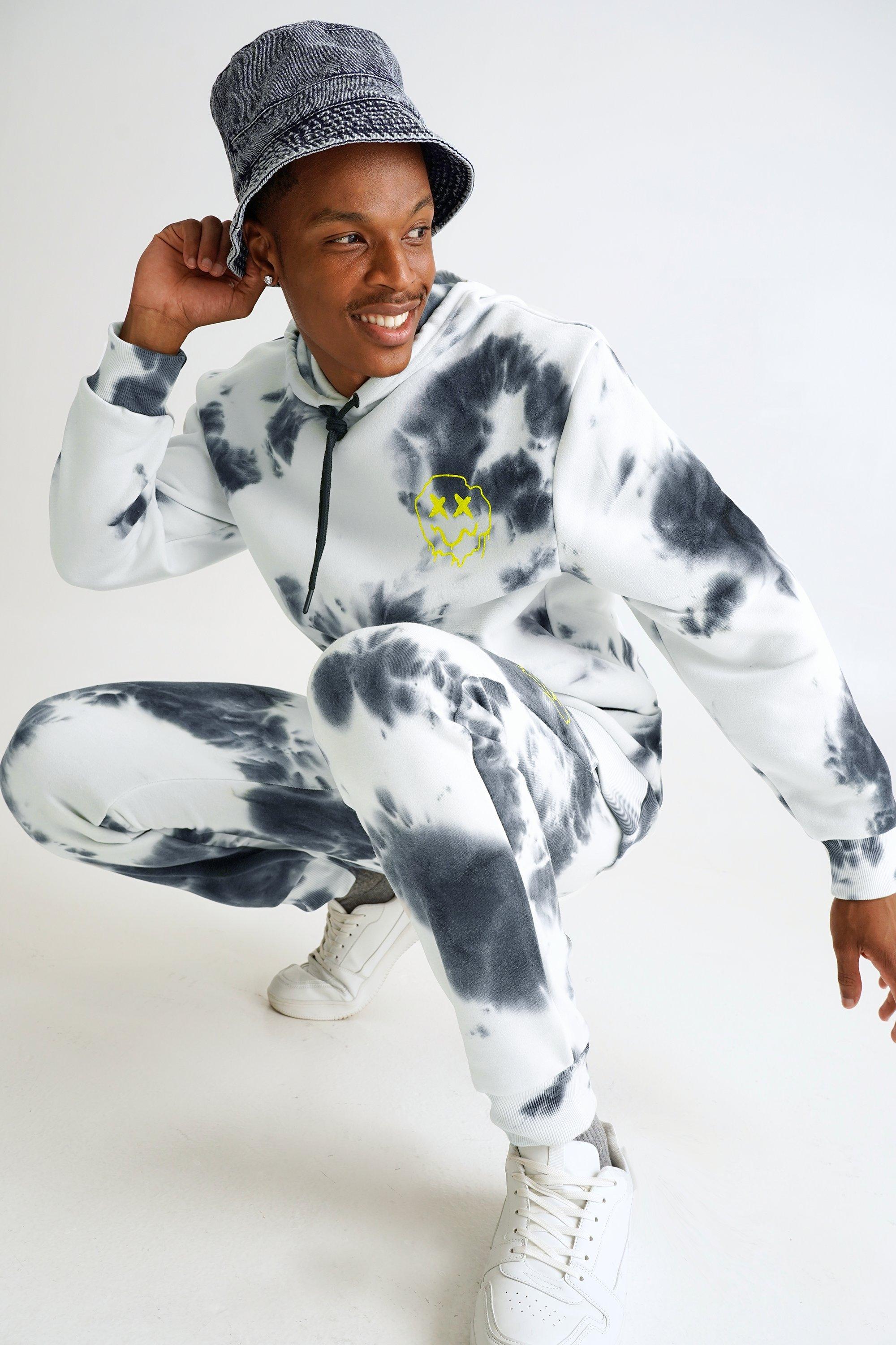 Tie dye 2024 tracksuit mens