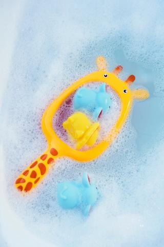 Giraffe Fishing Net In Cotton Bag