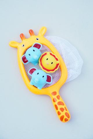 Giraffe Fishing Net In Cotton Bag