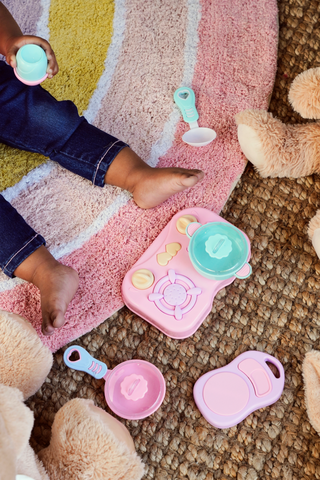 Pastel Cooking Set In Cotton Bag