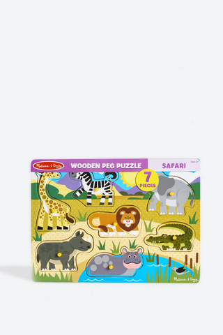 Melissa & Doug Safari Peg Puzzle