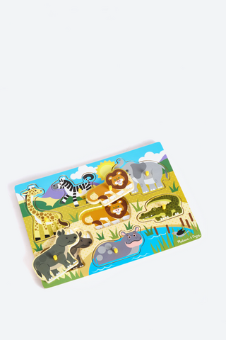 Melissa & Doug Safari Peg Puzzle