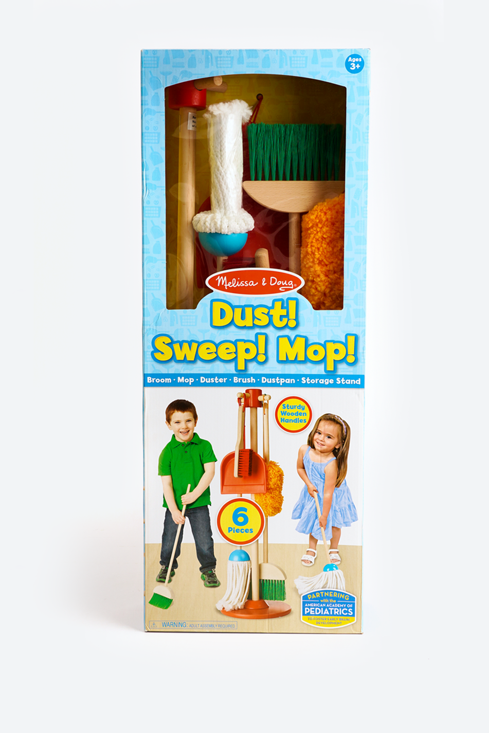 Melissa Doug Kids Play Broom Broom Mop Walmart Cleaning Toys Melissa Doug-Dust! Sweep! Mop