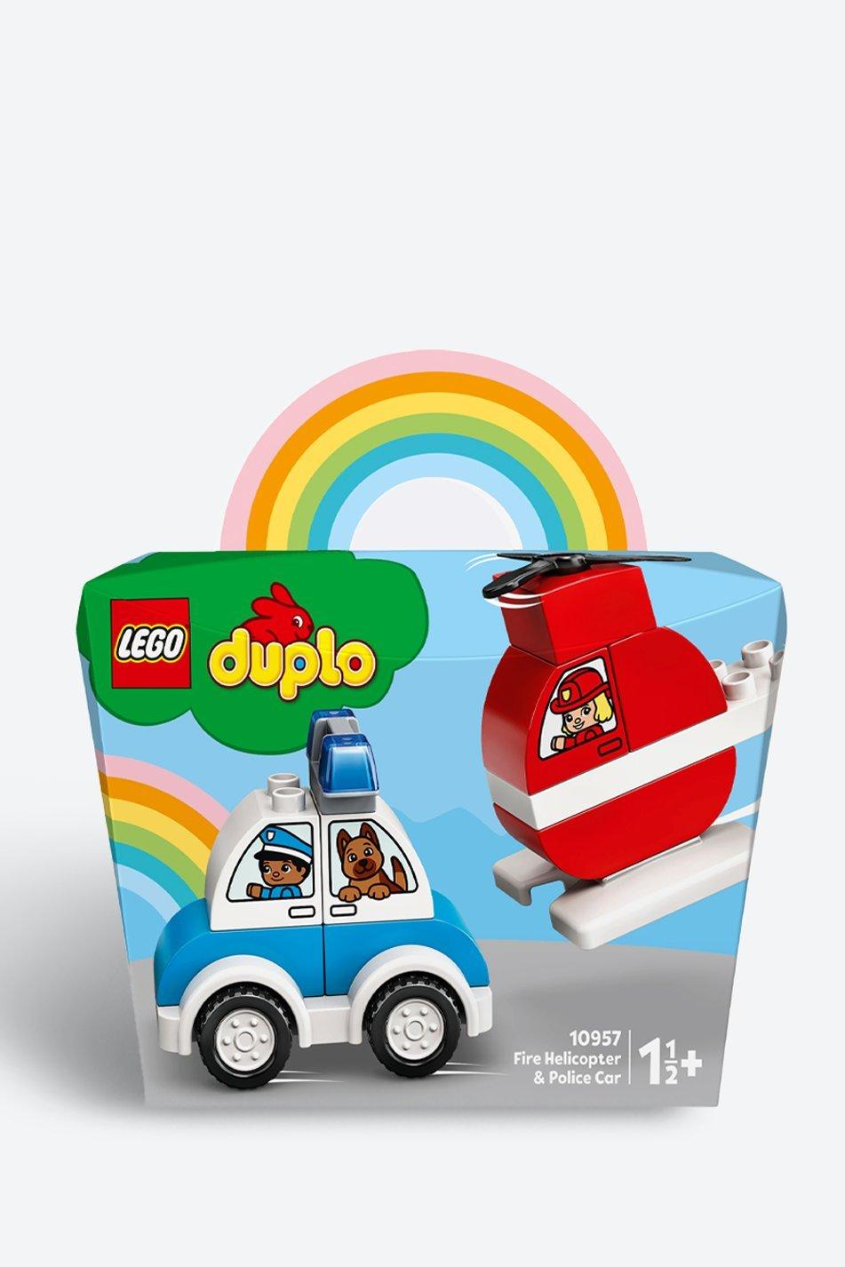 Lego Duplo Fire Helicopter And Police Car 10957