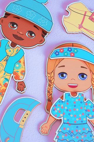 Wooden Dress Up Game