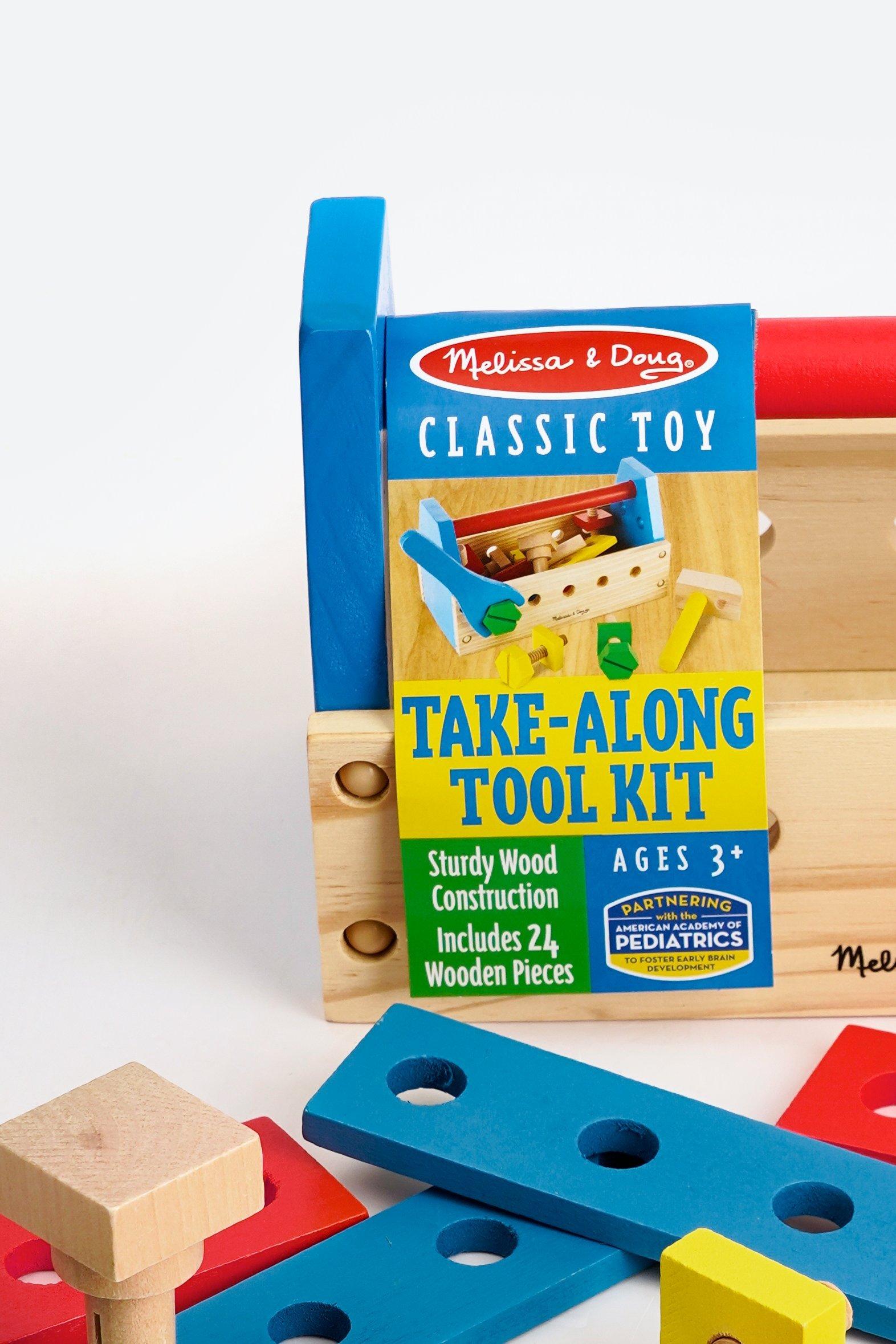 Melissa & Doug Classic Toy Tool-Kit, Take-Along