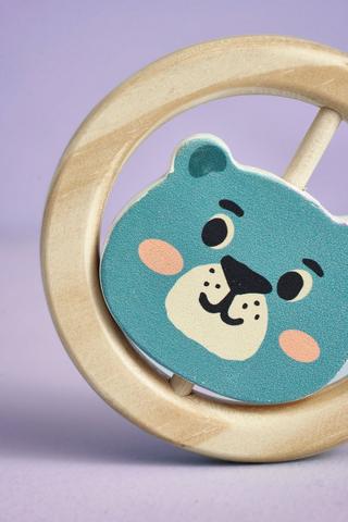 Wooden Bear Rattle