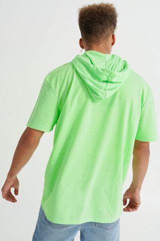 Green short 2024 sleeve hoodie