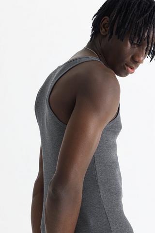 Slim Fit Rib Vest