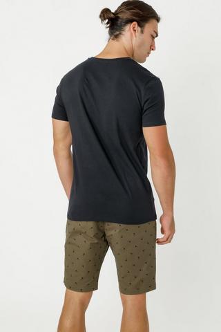 Printed Chino Shorts