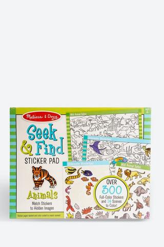 Melissa + Doug Resuable Sticker Pad Animals