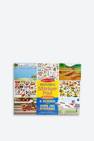 Melissa + Doug Reusable Sticker Pad Vehicle