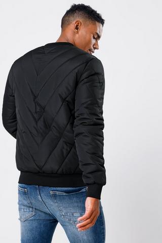 Quilted Bomber Jacket