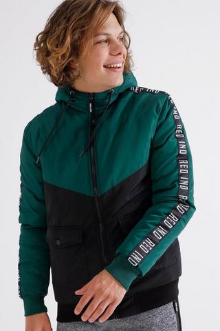 Side Tape Puffer Jacket