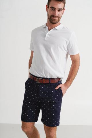 Printed Chino Shorts