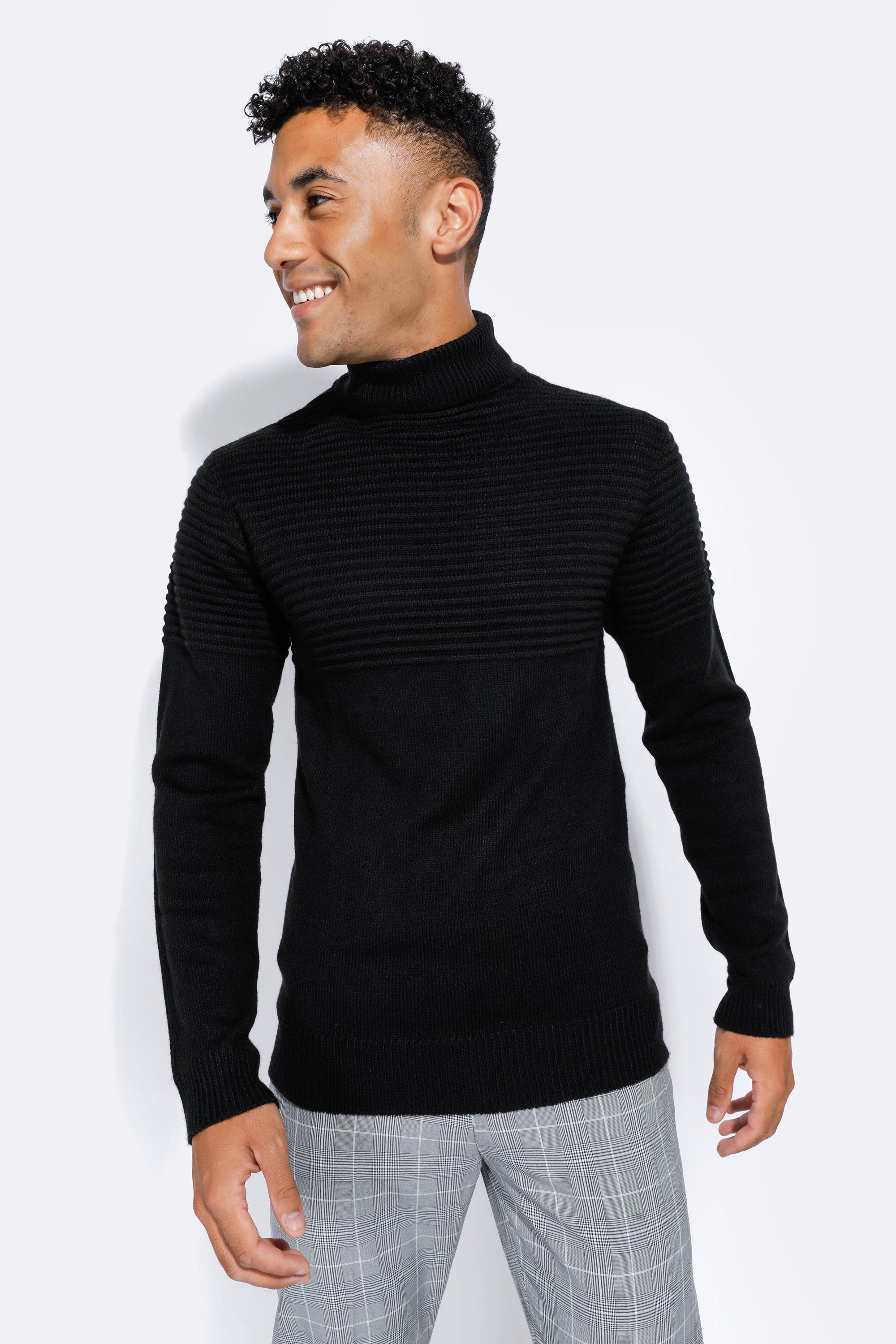 Men's polo outlet neck long sleeve