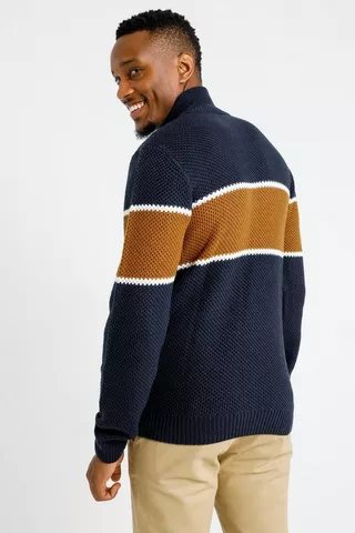 Colour Block Knit Pullover