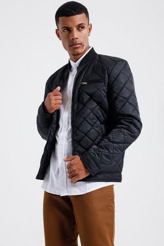 Quilted Bomber Jacket