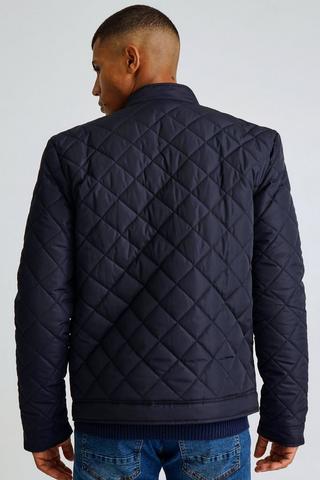 Quilted Bomber Jacket