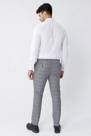 Slim Fit Check Pants