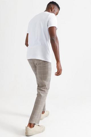Slim Fit Check Pants