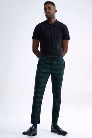 Check Slim Fit Pants