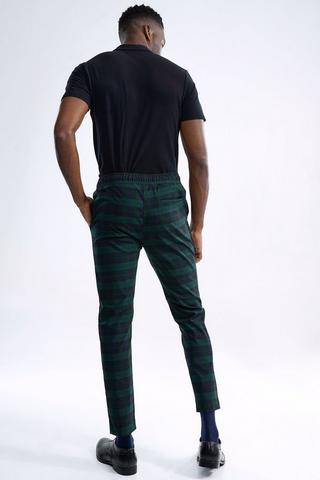 Check Slim Fit Pants