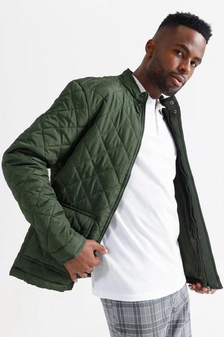 Quilted Bomber Jacket