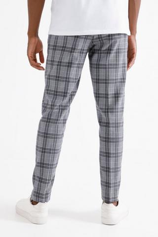 Check Slim Fit Pants