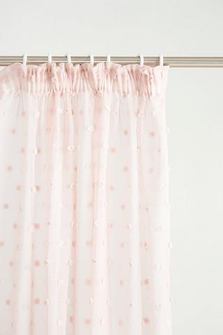 Polka Dot Taped Curtains
