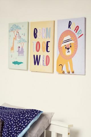 Safari Canvas Prints 3 Pack
