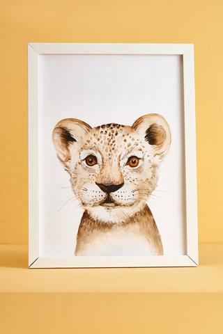 Lion Framed Wall Art A3